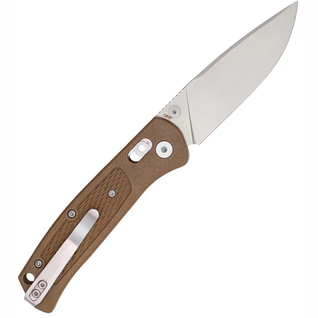 CobraTec EDC Scout Grivory Bar Lock Knife in Brown - Front View