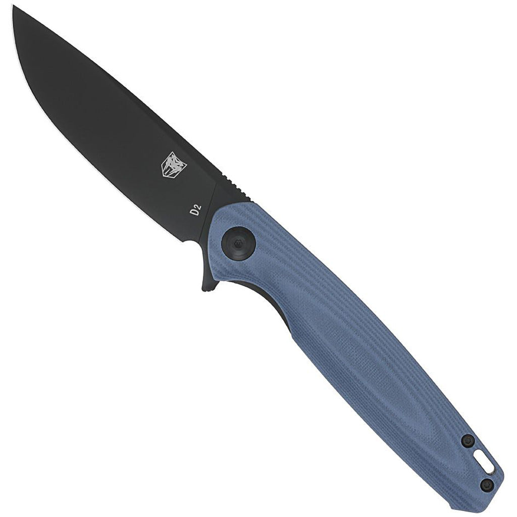 CobraTec Rath G-10 Folder Knife in Black - Front View