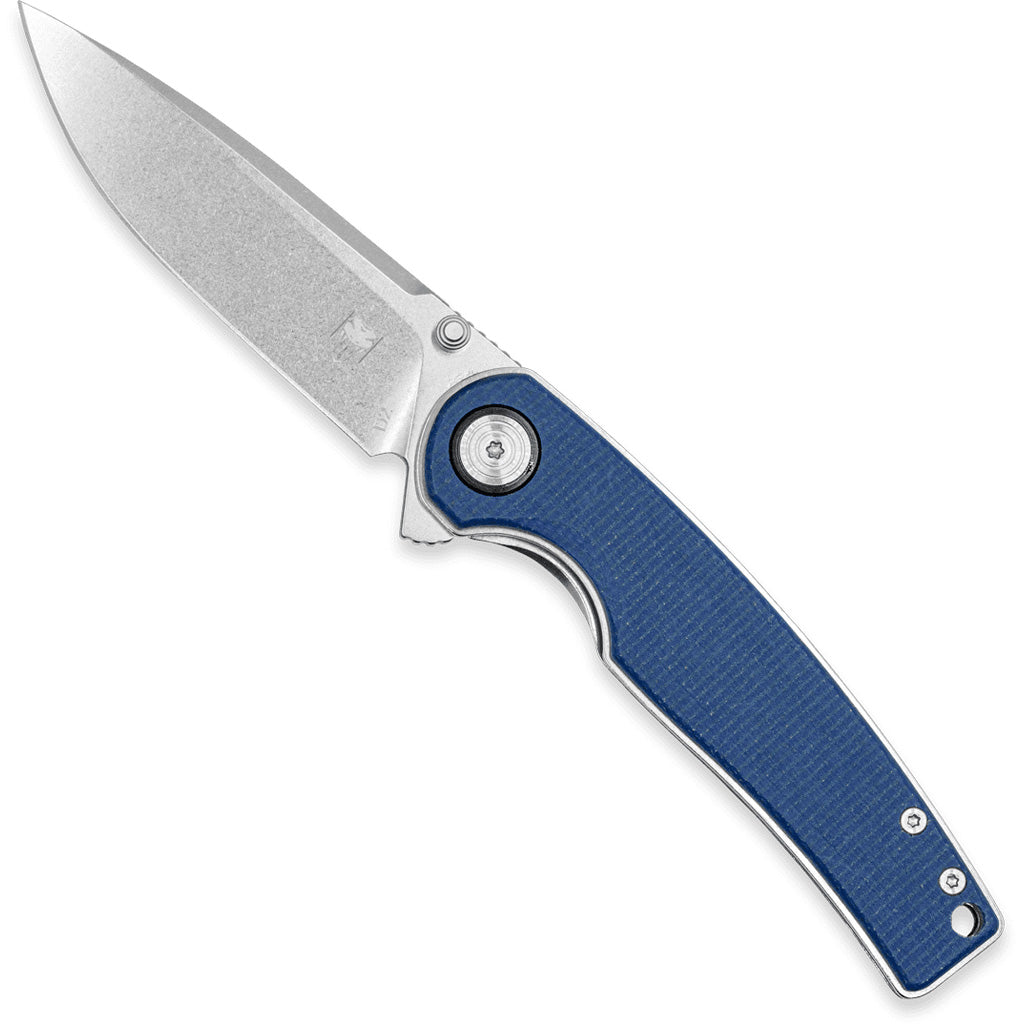CobraTec Samson Folder Knife in Blue - Front View