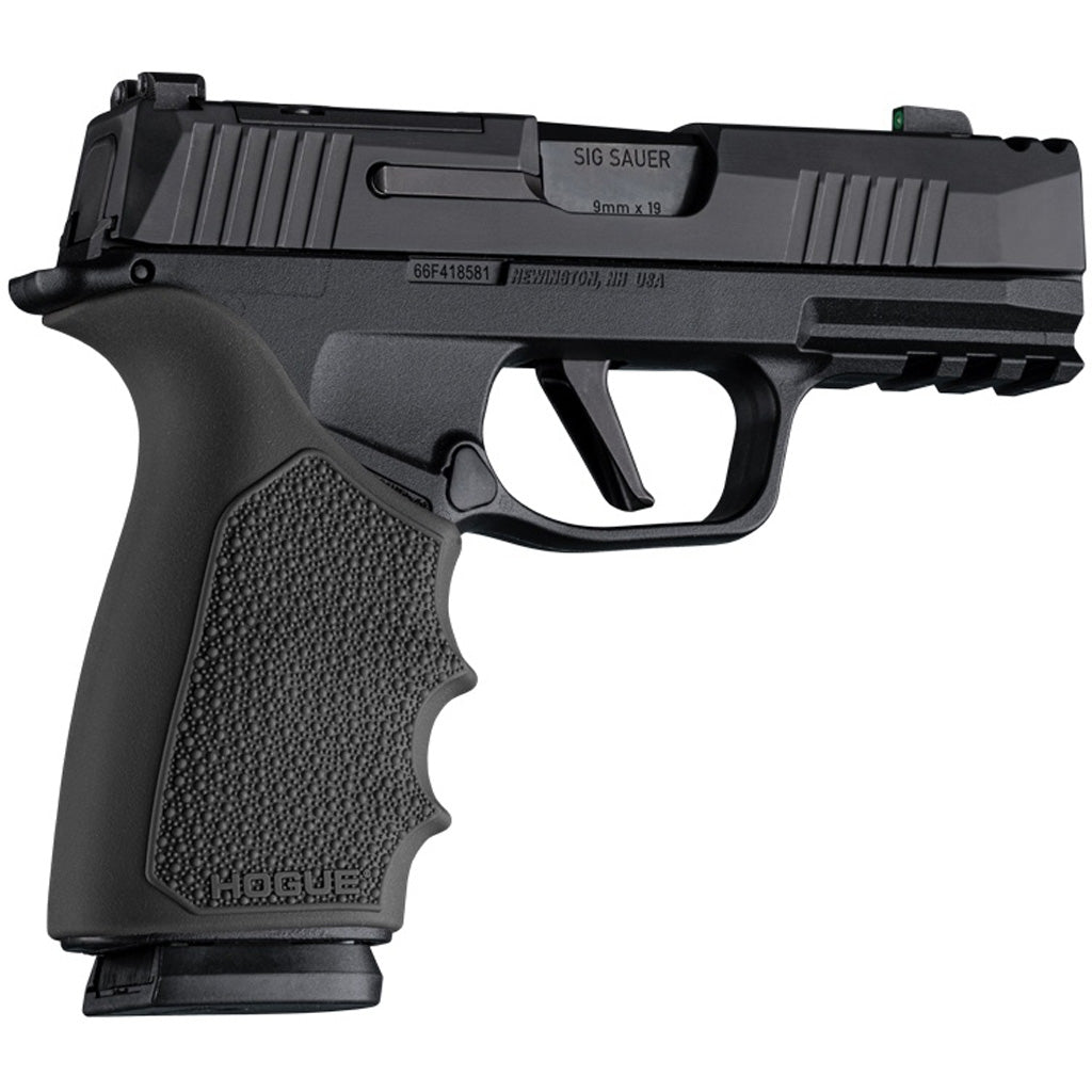Hogue HandAll Beavertail Grip Sleeve in Sig Sauer P365-Xmacro Black - Front View