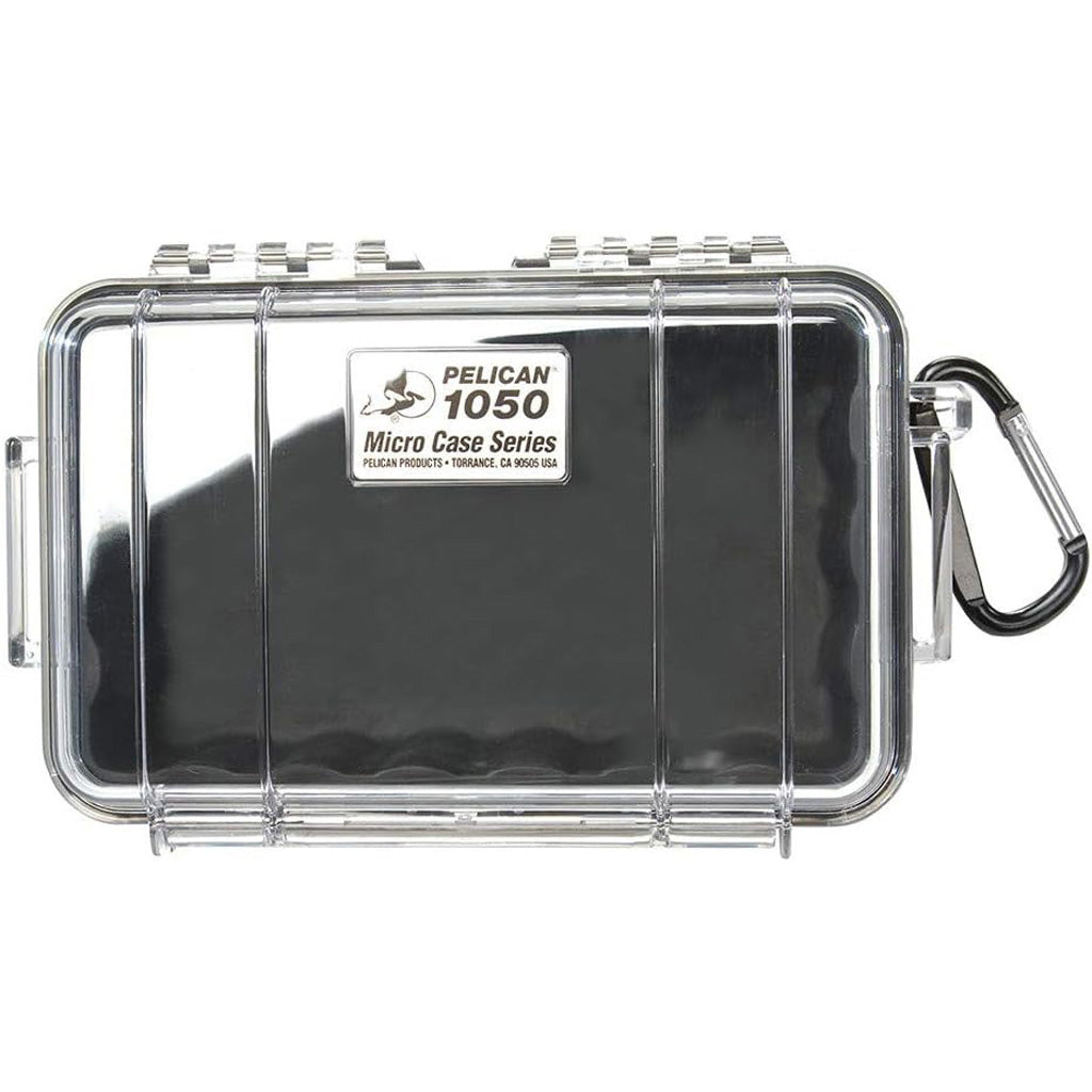 Pelican Waterproof 1050 Micro Case in Black - Front View