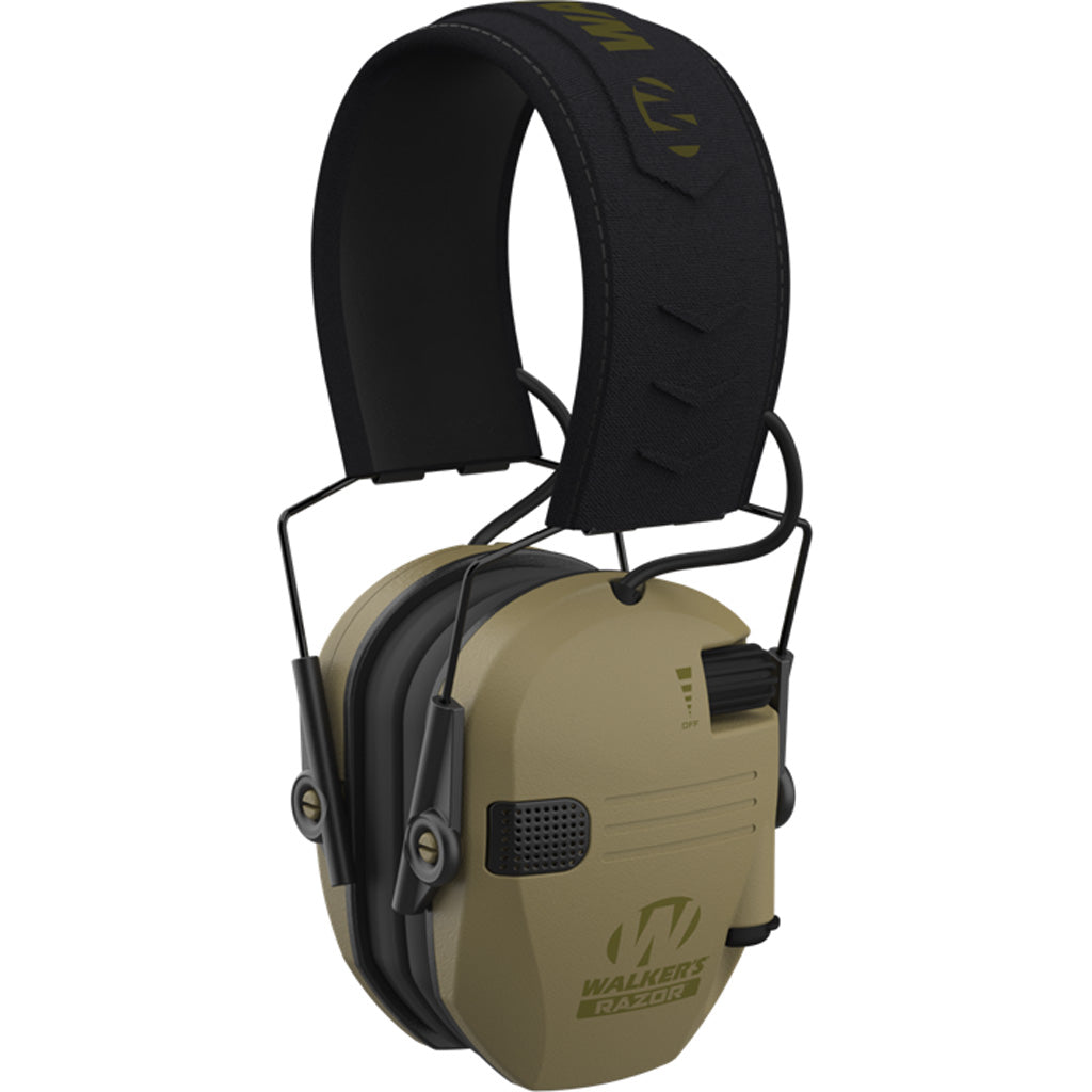 Walkers Razor Slim Electronic Muff in Olive Drab Green - Front View