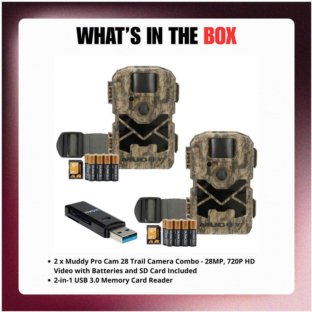 Muddy Outdoors Muddy Pro Cam 28 Trail Camera Combo - Alternate View 1