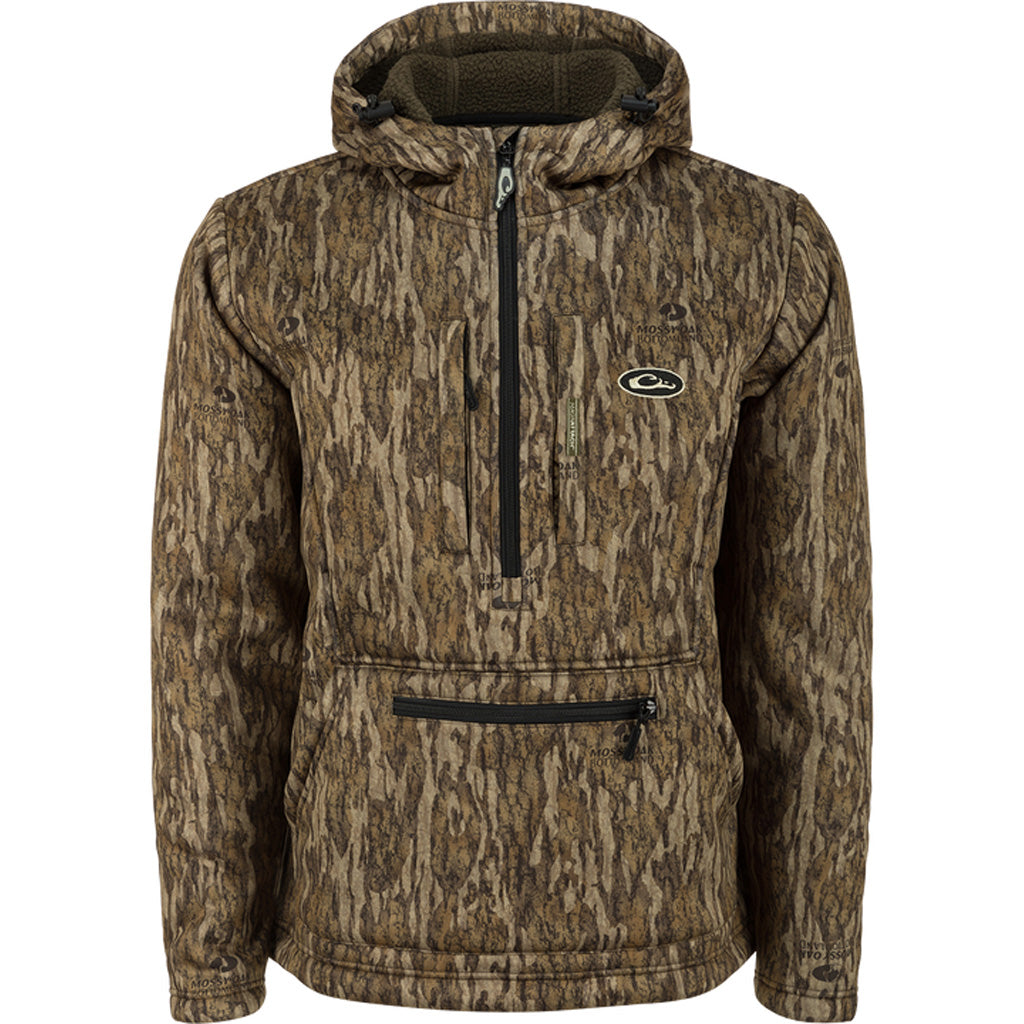 Drake Waterfowl Drake BMF Ultimate Wader 1/4 Zip Hoodie in Men's Large - Front View
