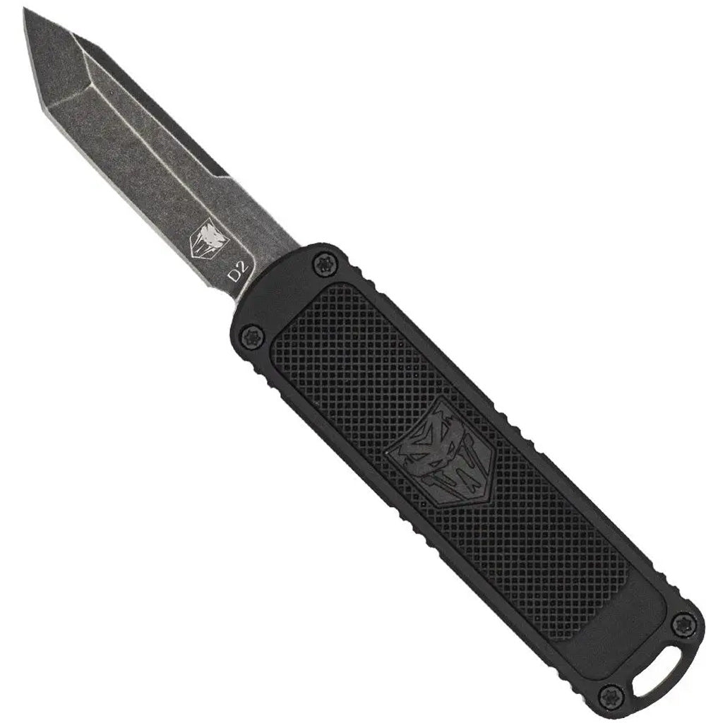 CobraTec Hornet OTF Knife in Black - Front View