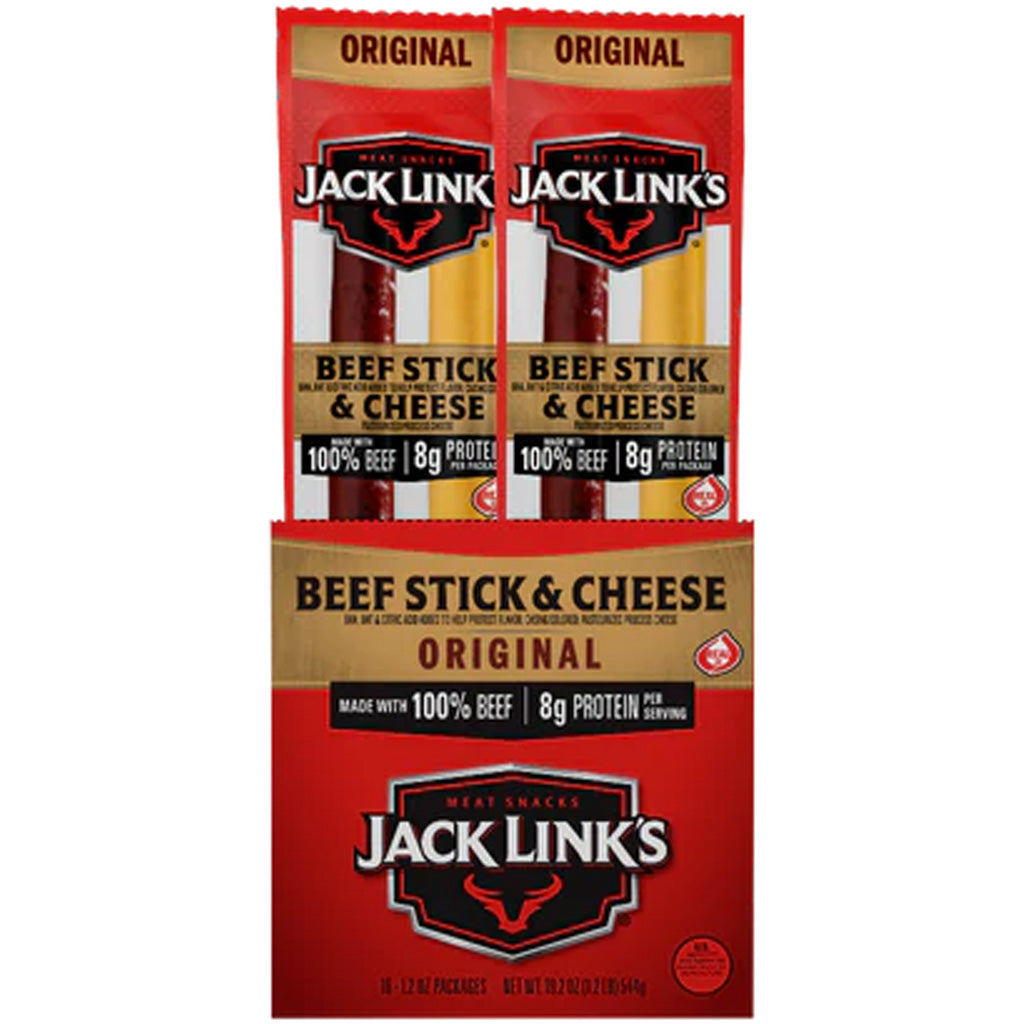 Jack Links Beef & Cheese Sticks - Front View
