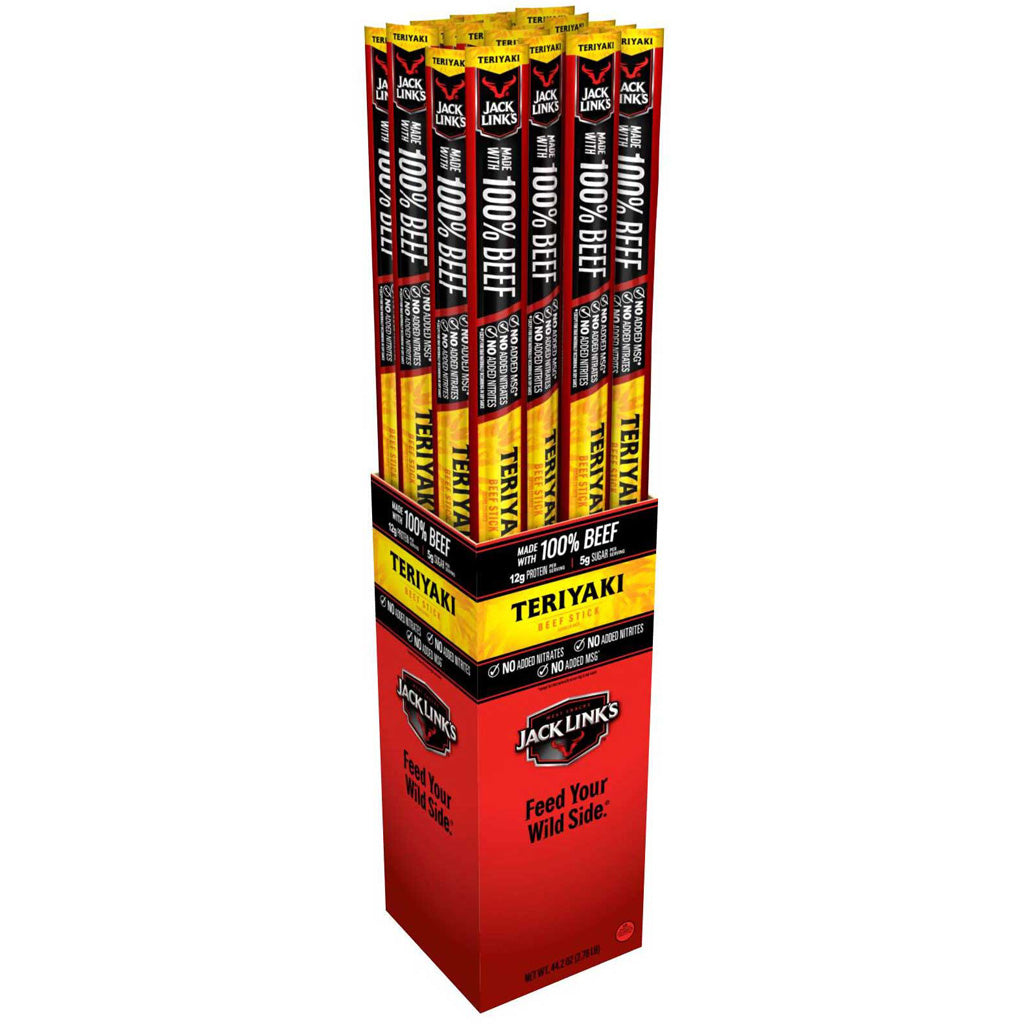 Jack Links Terriyaki Beef Sticks - Front View