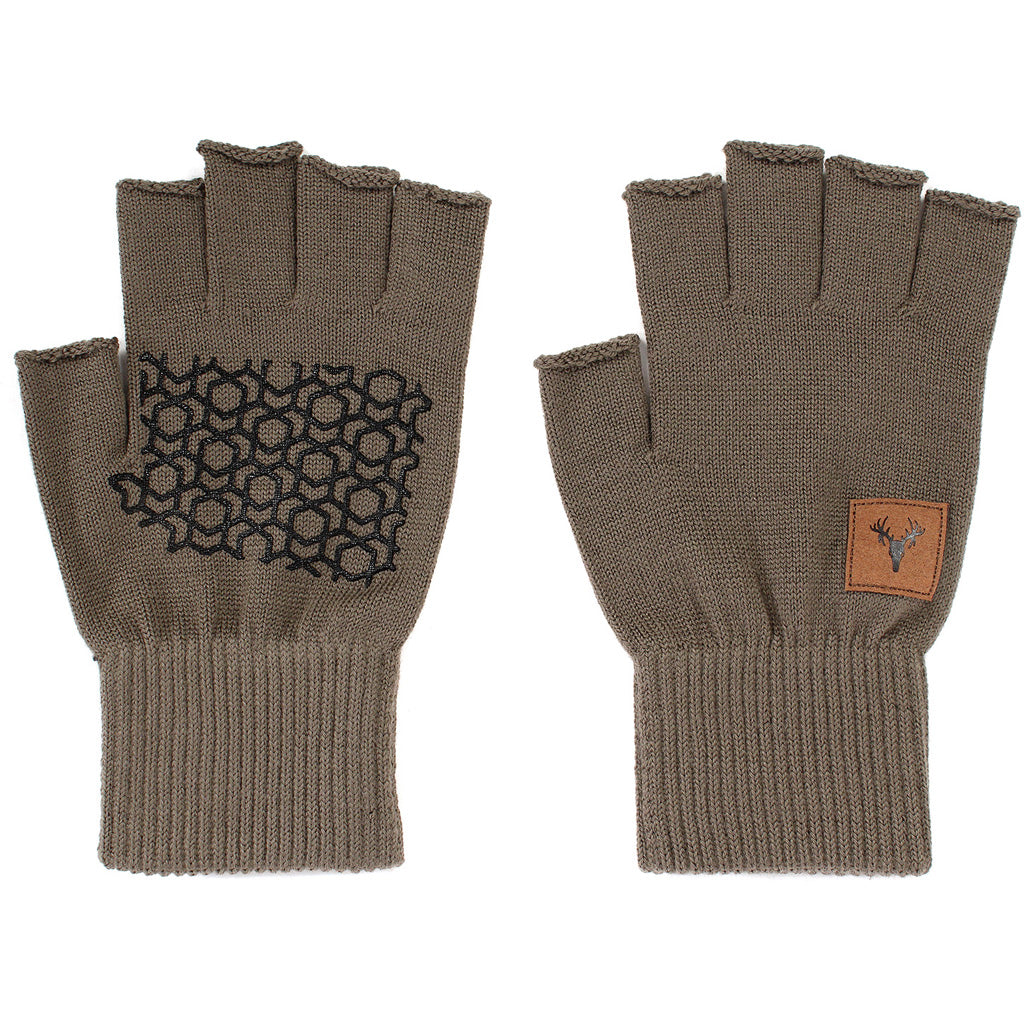 Hot Shot Fingerless Wool Glove - Front View