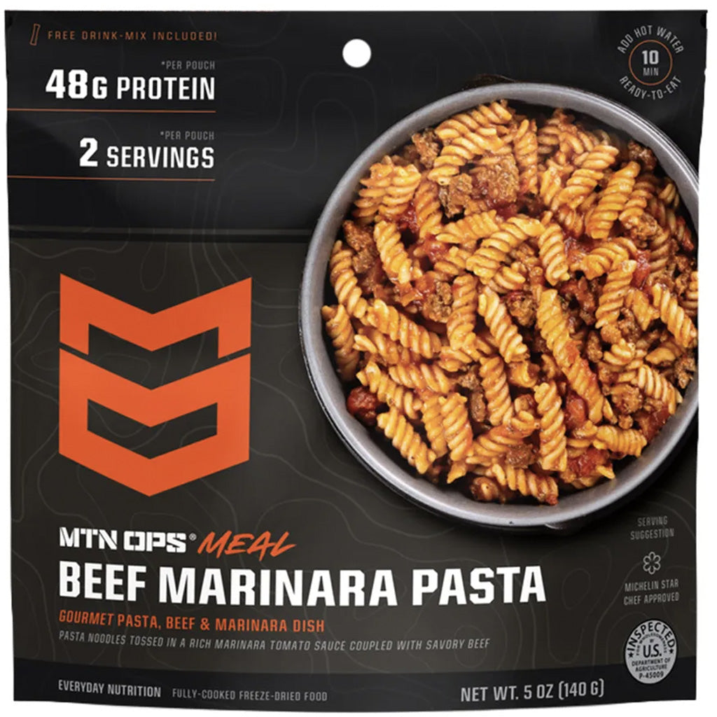 MTN Ops Freeze Dried Meal in Pasta Marinara 2pk - Front View