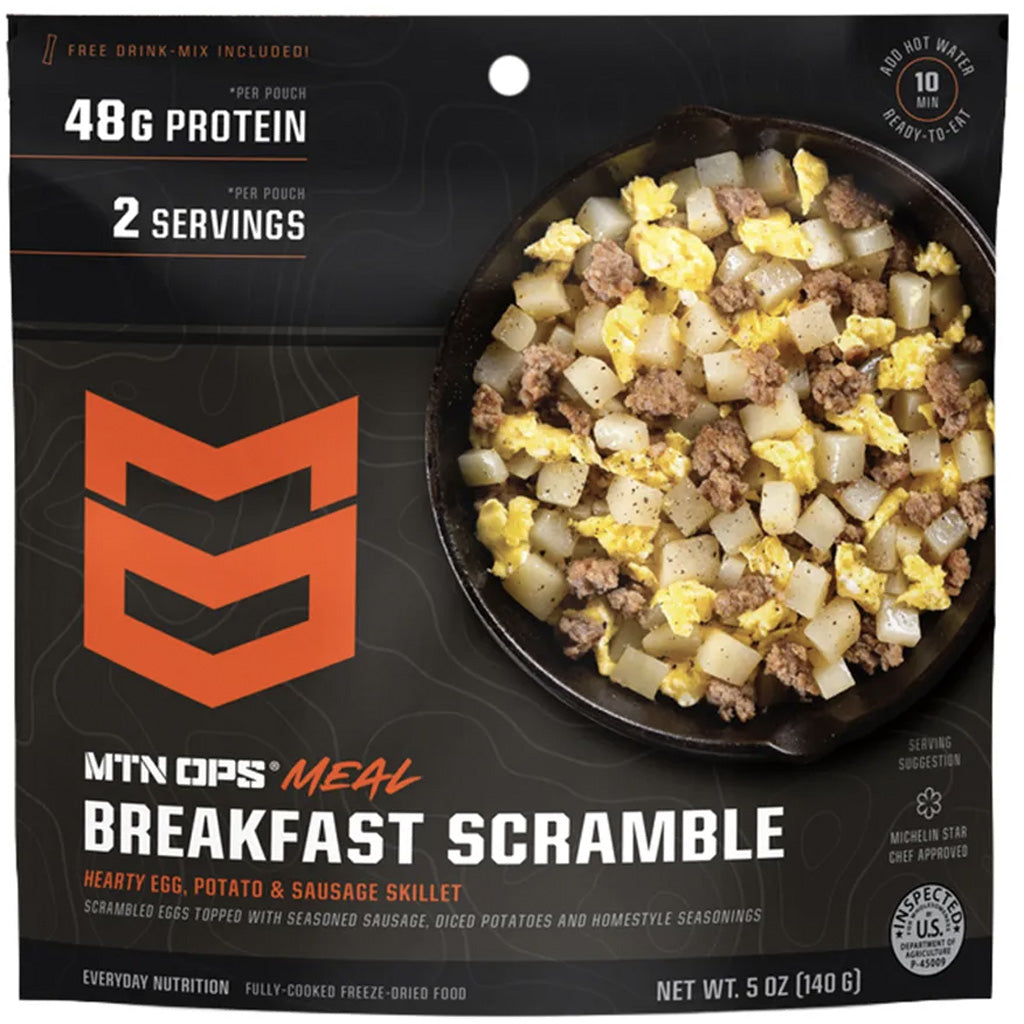 MTN Ops Freeze Dried Meal in Skillet Scramble 2pk - Front View