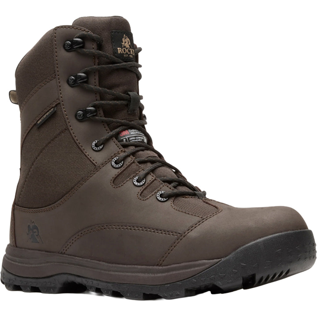 Rocky Wildcat Hunting Boot in 8" Brown 400g Size 11 - Front View