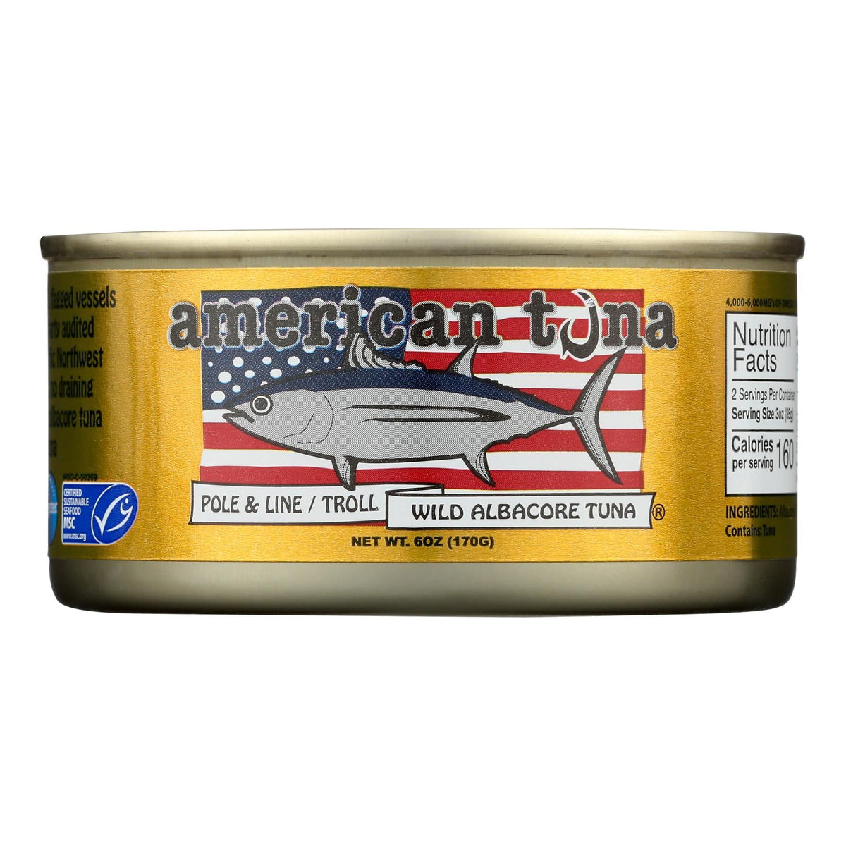 American Tuna Wild Albacore with Salt, 5 oz (Case of 12)
