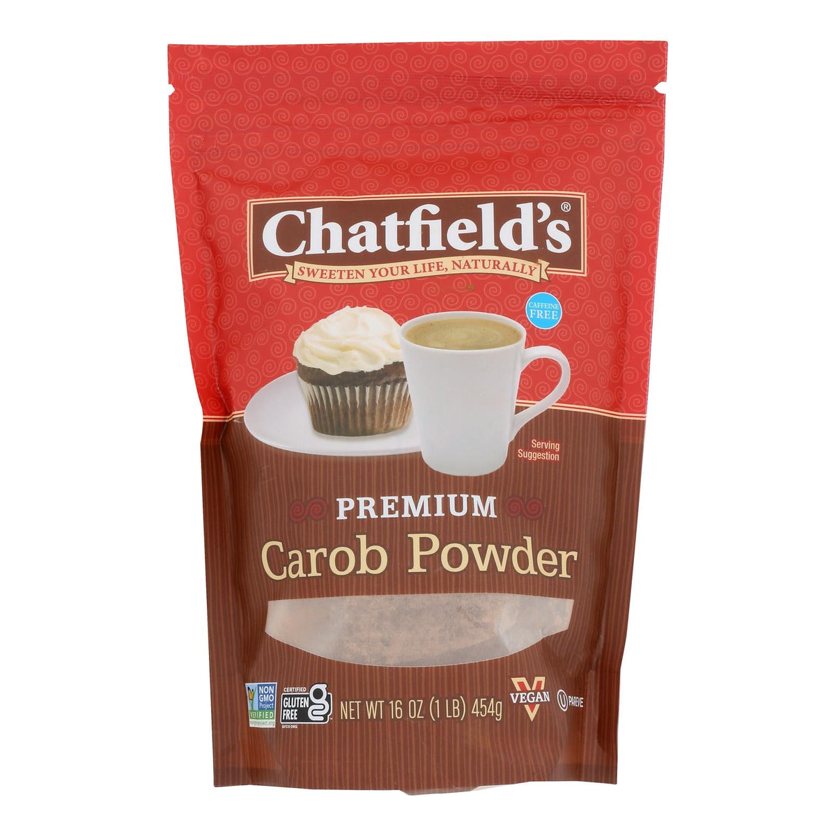 Chatfield's Carob Powder Pouch, 16 oz (Case of 6)