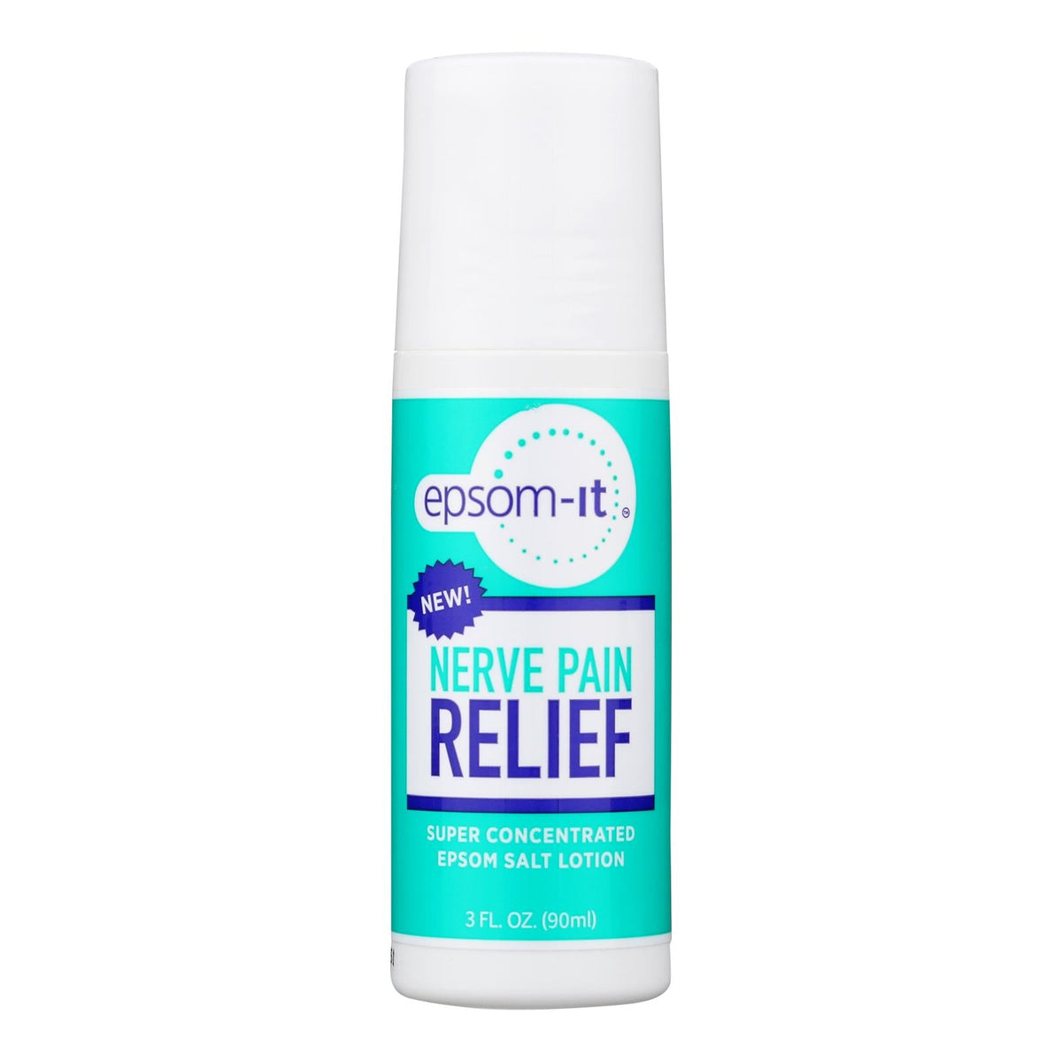 Epsom Salt Nerve Pain Rollerball - 1 Each, 3 Ounces - Natural Relief From Muscle Aches & Pains