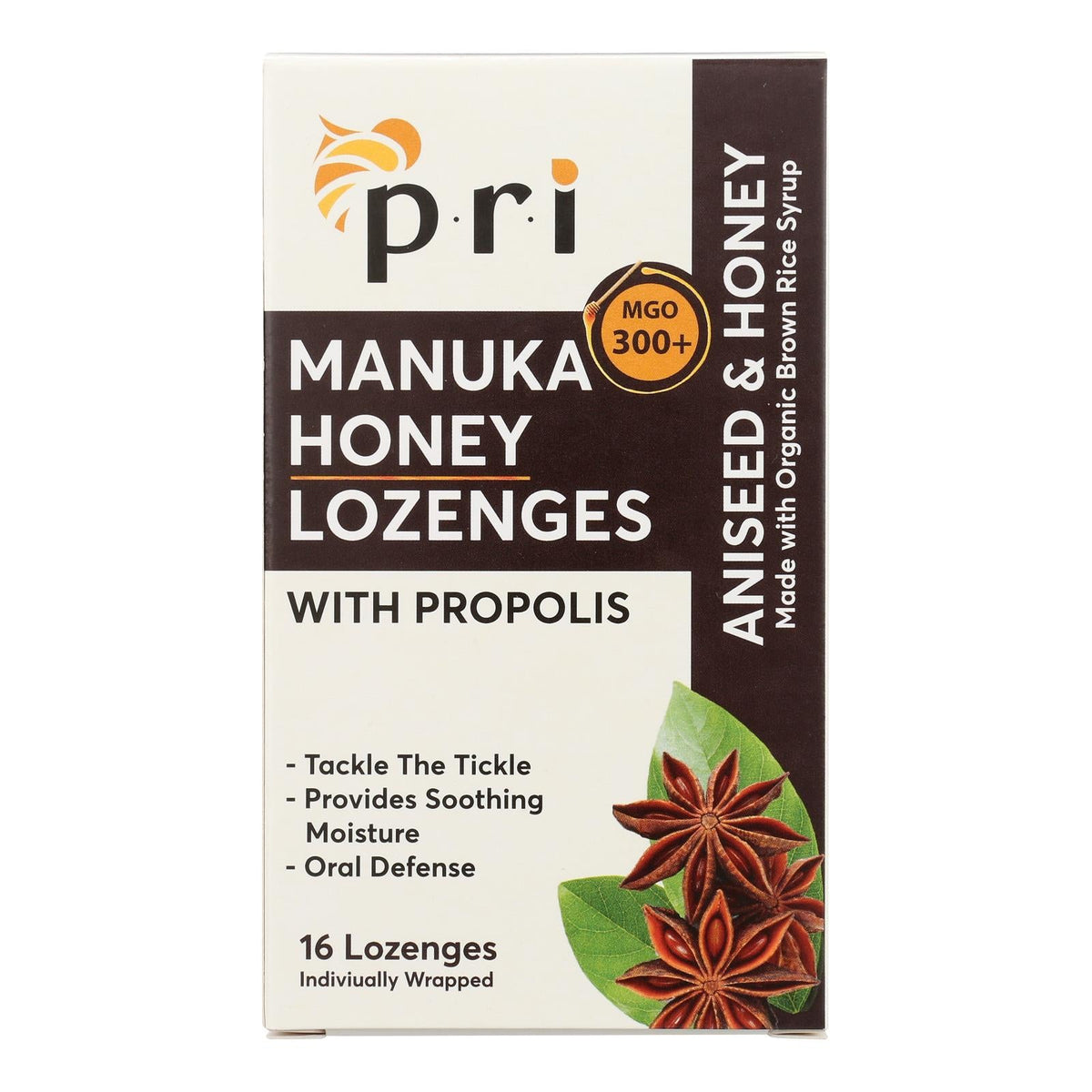 Pacific Resources International Organic Aniseed & Honey Lozenges - 1 Each (16 Count)