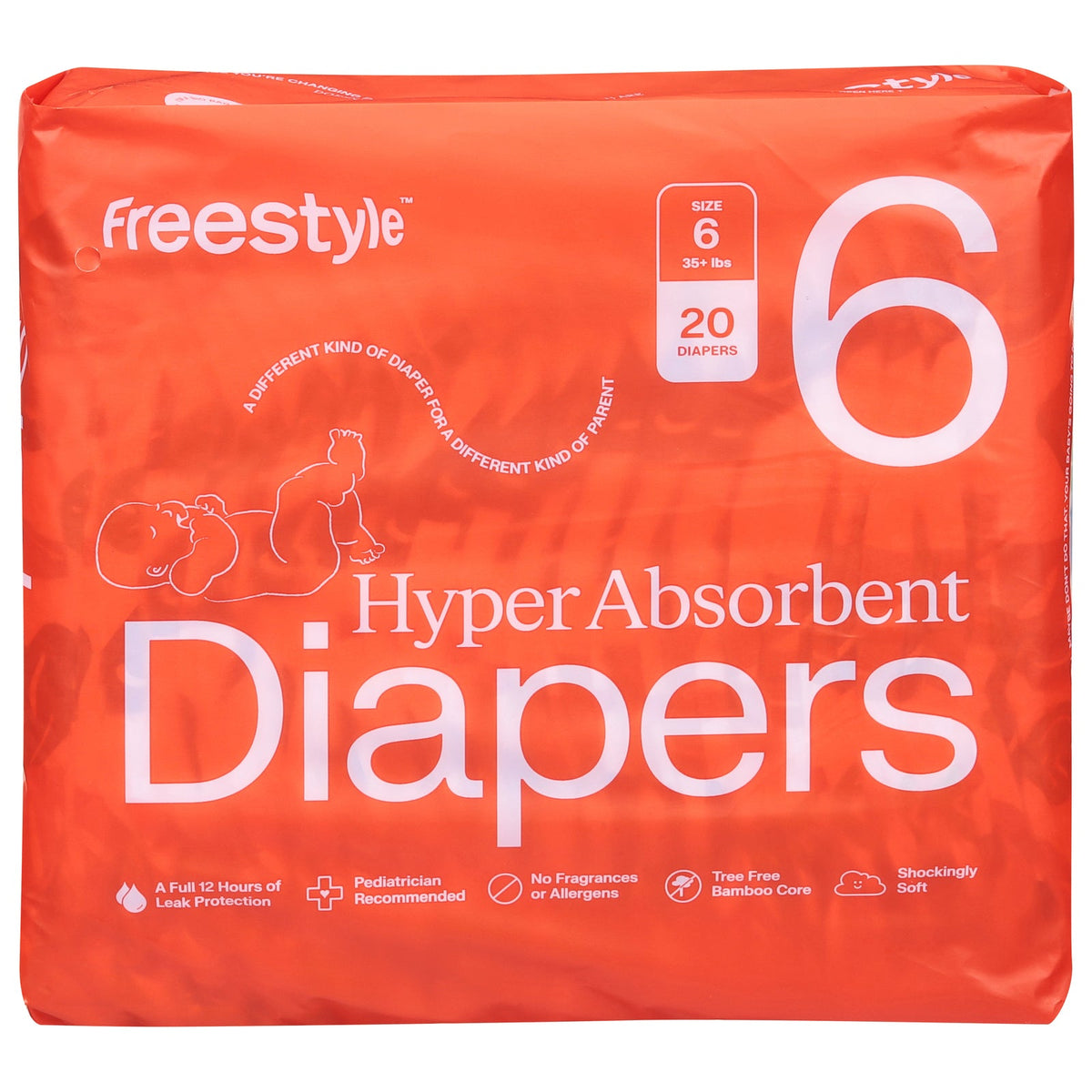 Freestyle Diapers Baby Size 6 - 20 Ct - Case of 6