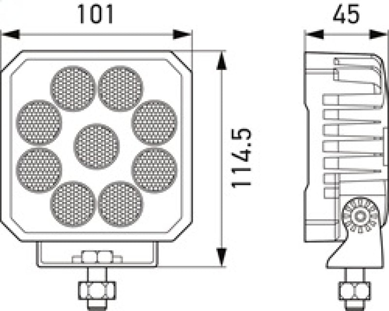Hella ValueFit LED Work Light TS3000 LED MV CR LT - View 4