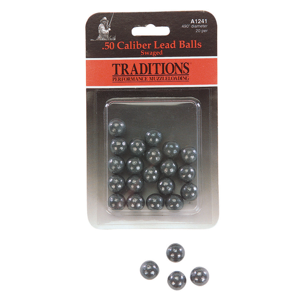 Traditions Swaged Round Balls in .50 cal. 20 pk. - Front View