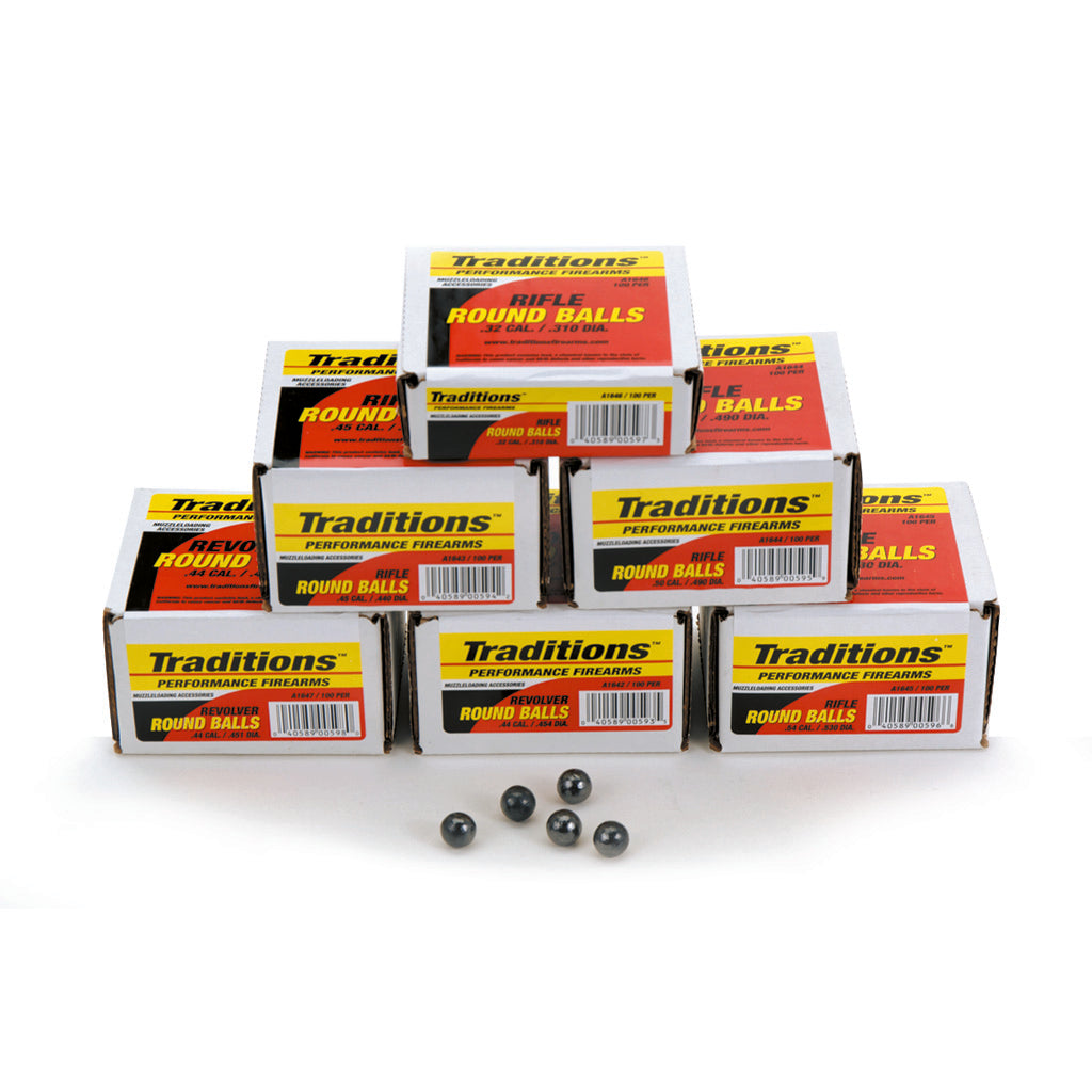 Traditions Swaged Round Balls in .50 cal. 100 pk. - Front View