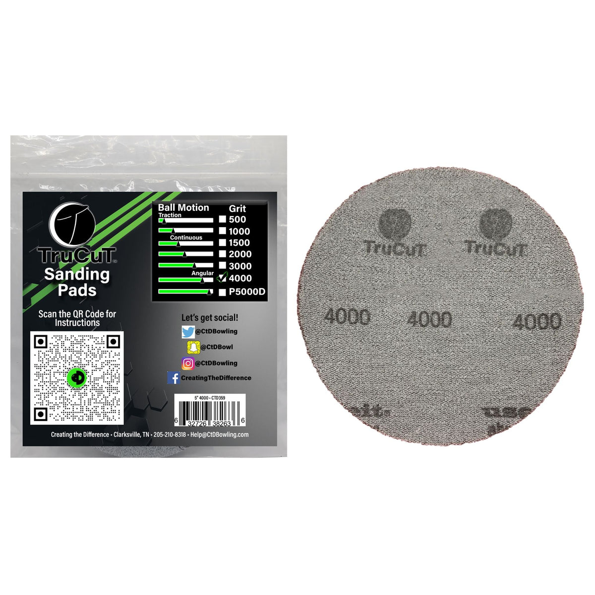 Creating the Difference TruCut 4000 grit 5 inch sanding pad