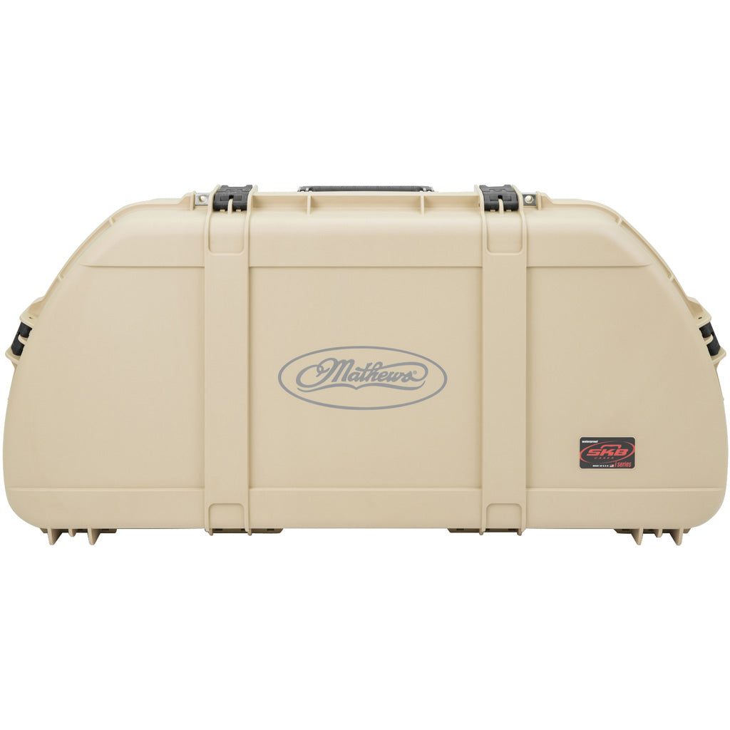 SKB Mathews iSeries Shaped Bow Case in Tan - Front View