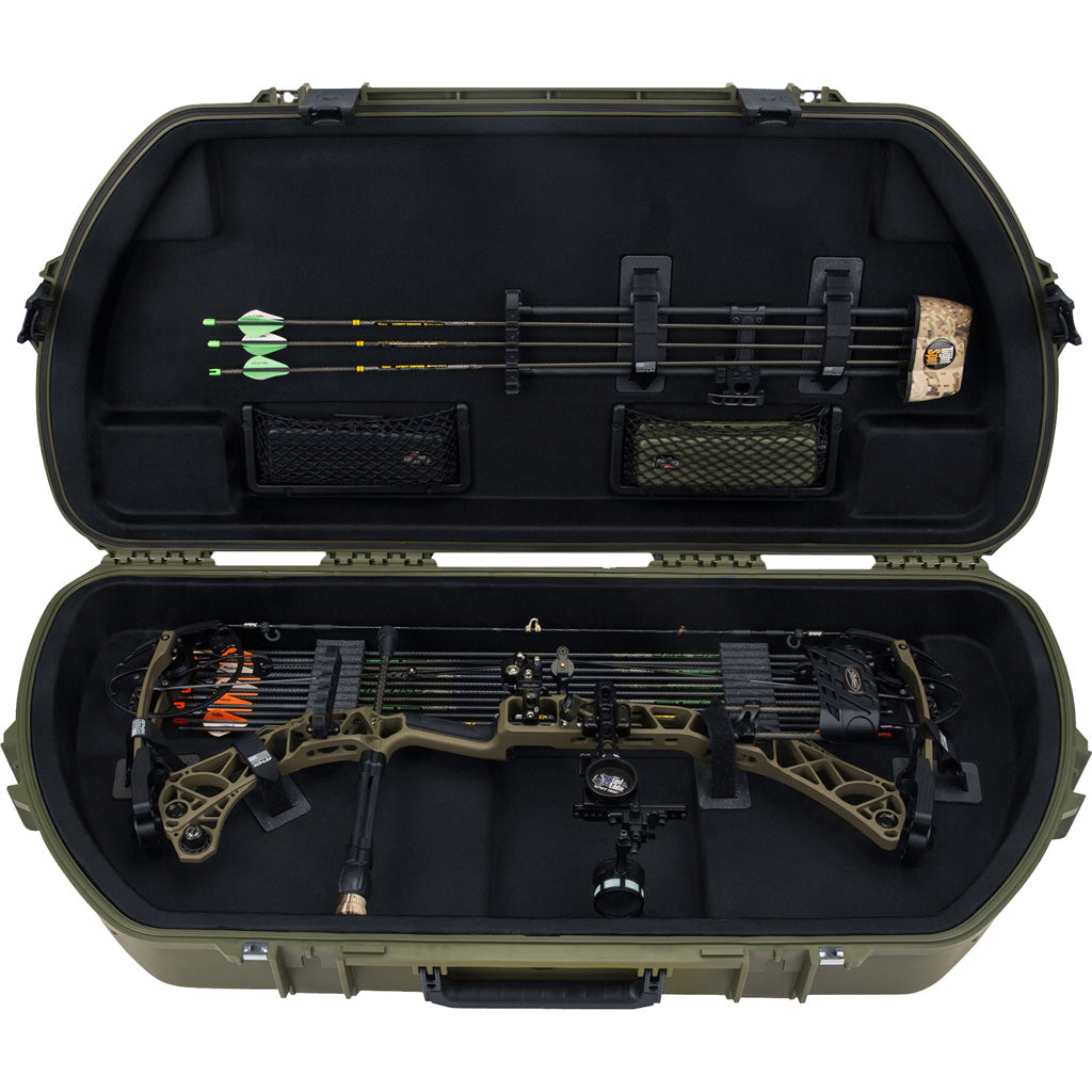 SKB Mathews iSeries Shaped Bow Case in Green - Front View