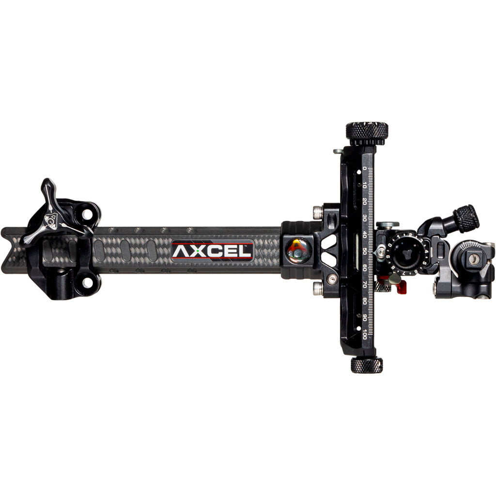 Axcel Achieve XP Pro Carbon Bar Compound in Black/Black 6 in. RH - Front View