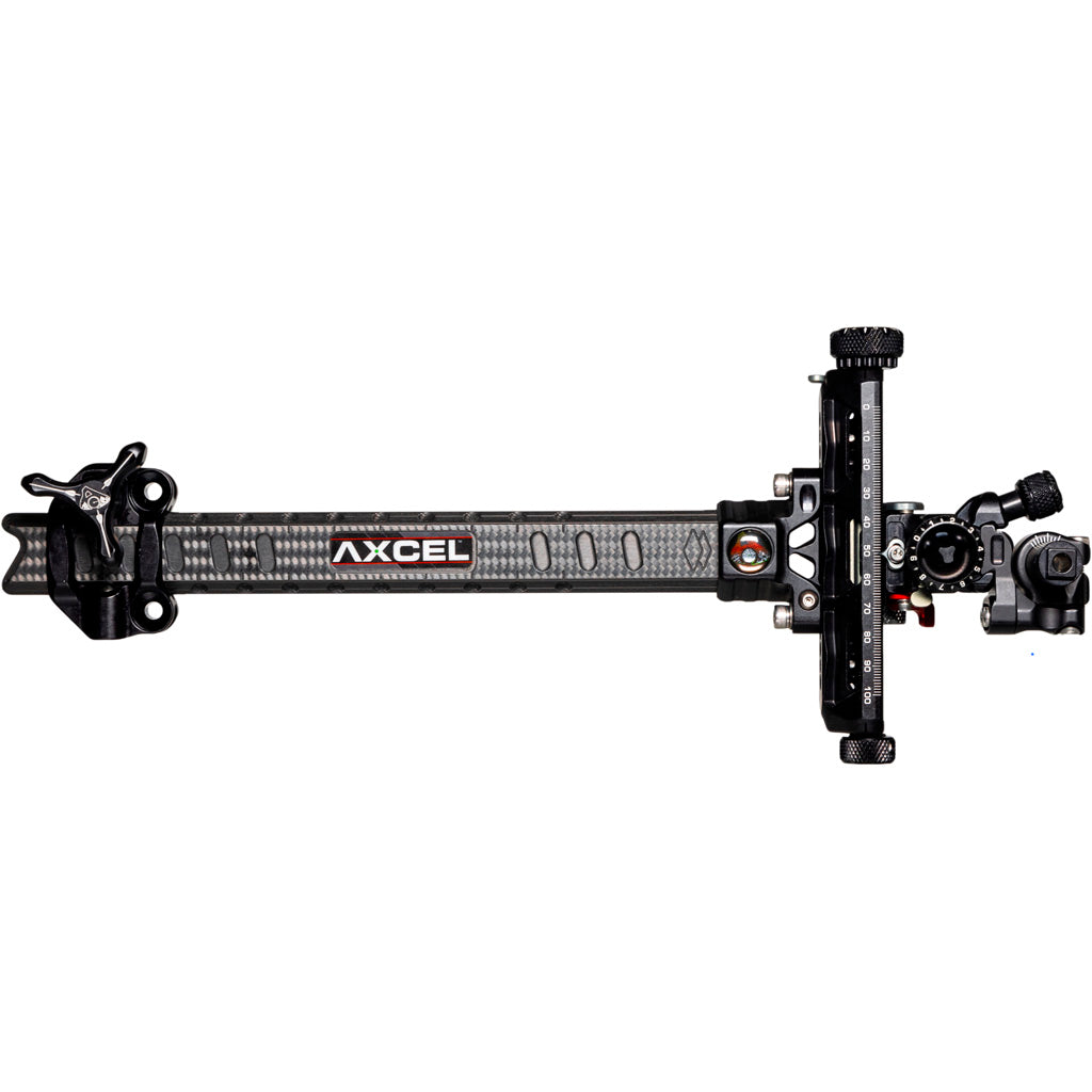 Axcel Achieve XP Pro Carbon Bar Compound in Black/Black 9 in. RH - Front View