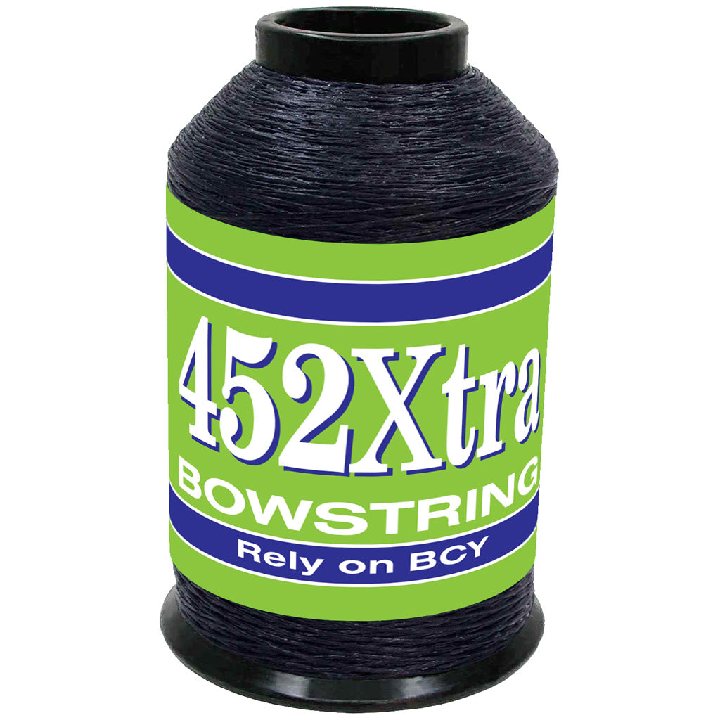 BCY 452Xtra Bowstring Material in Black 1/4 lb. - Front View