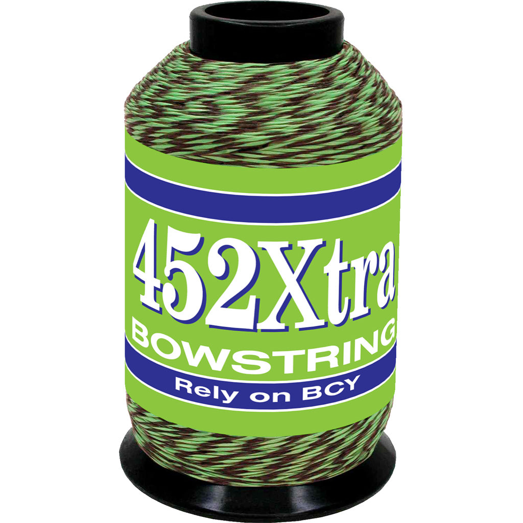 BCY 452Xtra Bowstring Material in Green/Black 1/4 lb. - Front View