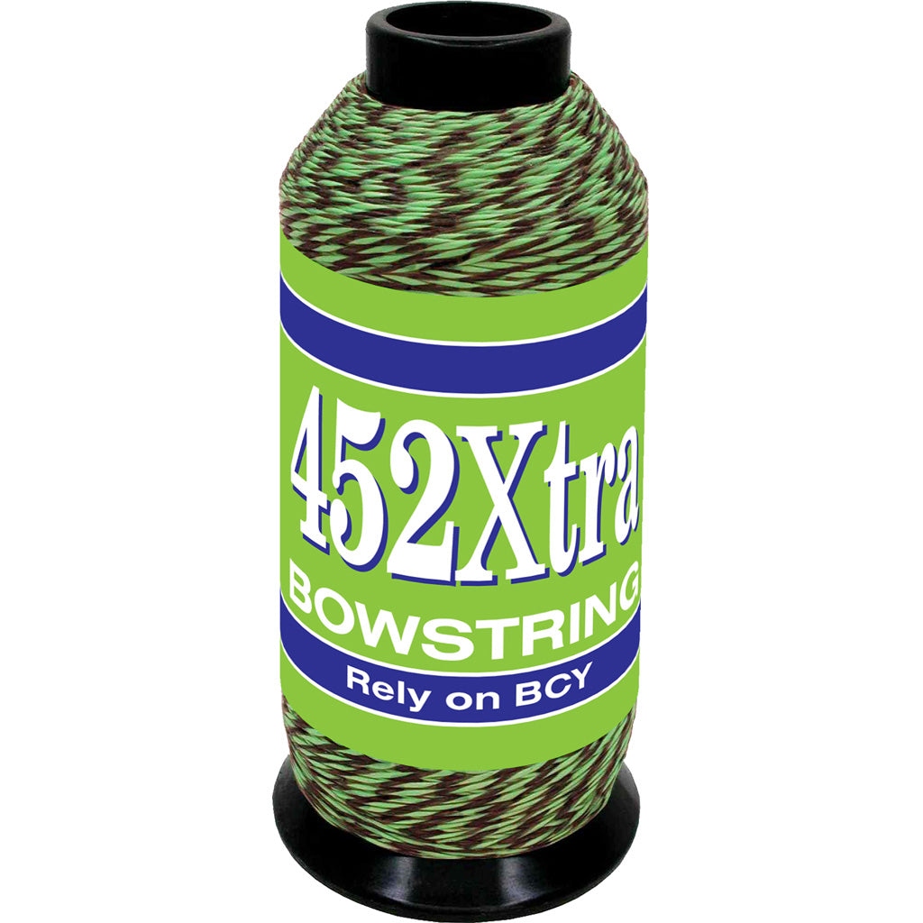 BCY 452Xtra Bowstring Material in Green/Black 1/8 lb. - Front View