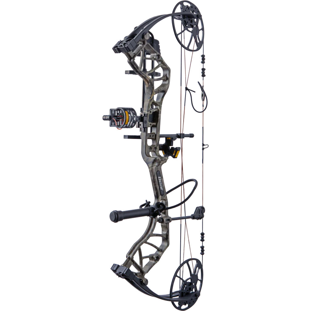 Bear Legit MAXX RTH Bow Package in Mossy Oak Roots/Black 10-70 lbs. LH - Front View