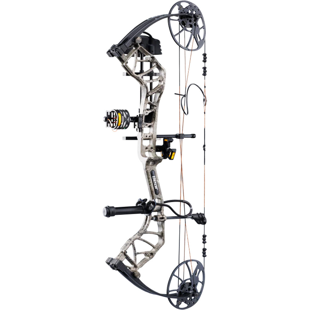 Bear Legit MAXX RTH Bow Package in True Timber Strata/Black 10-70 lbs. RH - Front View