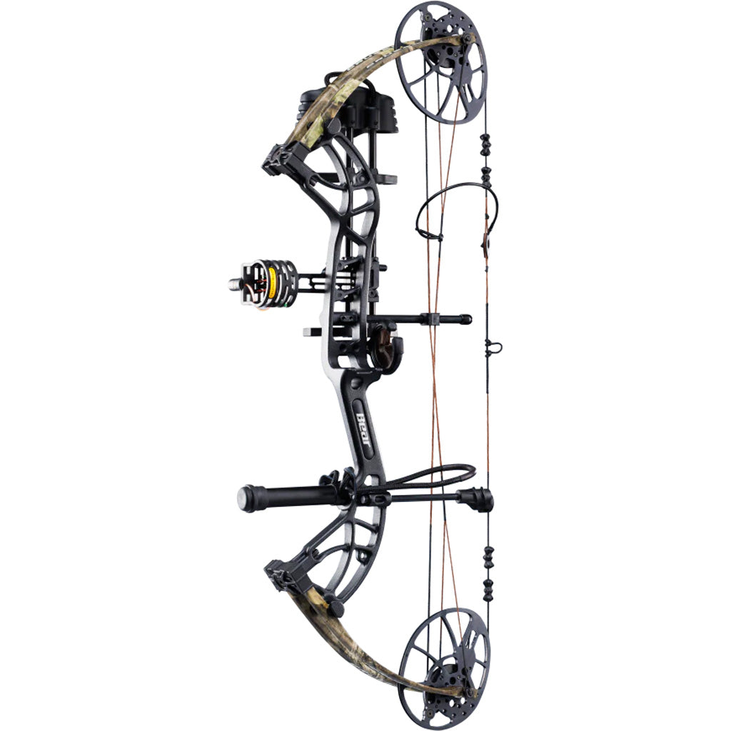 Bear Cruzer G4 RTH Bow Package in Black/Mossy Oak Roots 10-70 lbs. RH - Front View