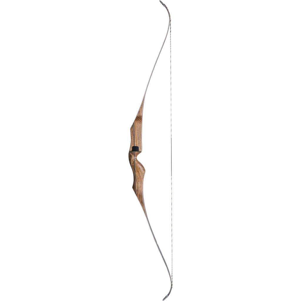 Bear Super Kodiak Recurve in Shedua and Black 64 in. 50 lbs. RH - Front View