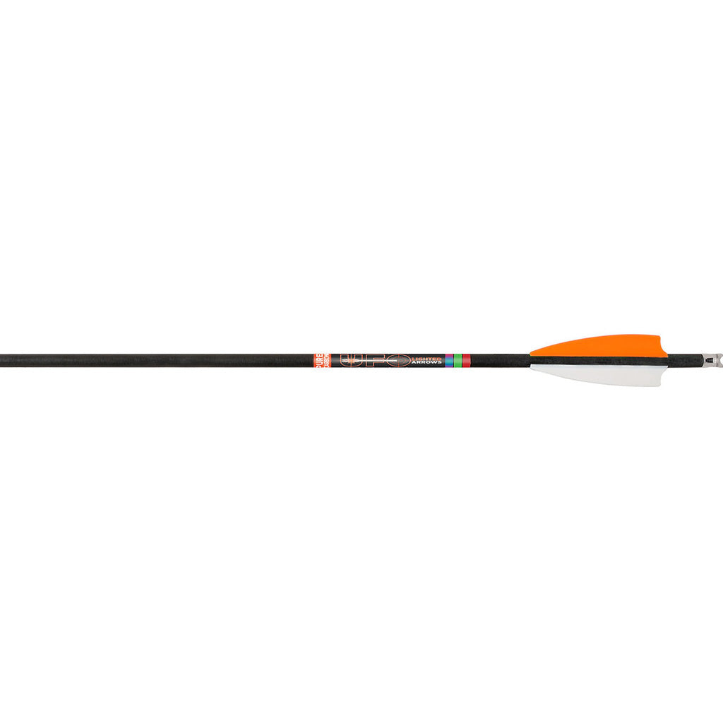 30-06 UFO Lighted Moon Nock Carbon Crossbow Bolt in Orange - Front View