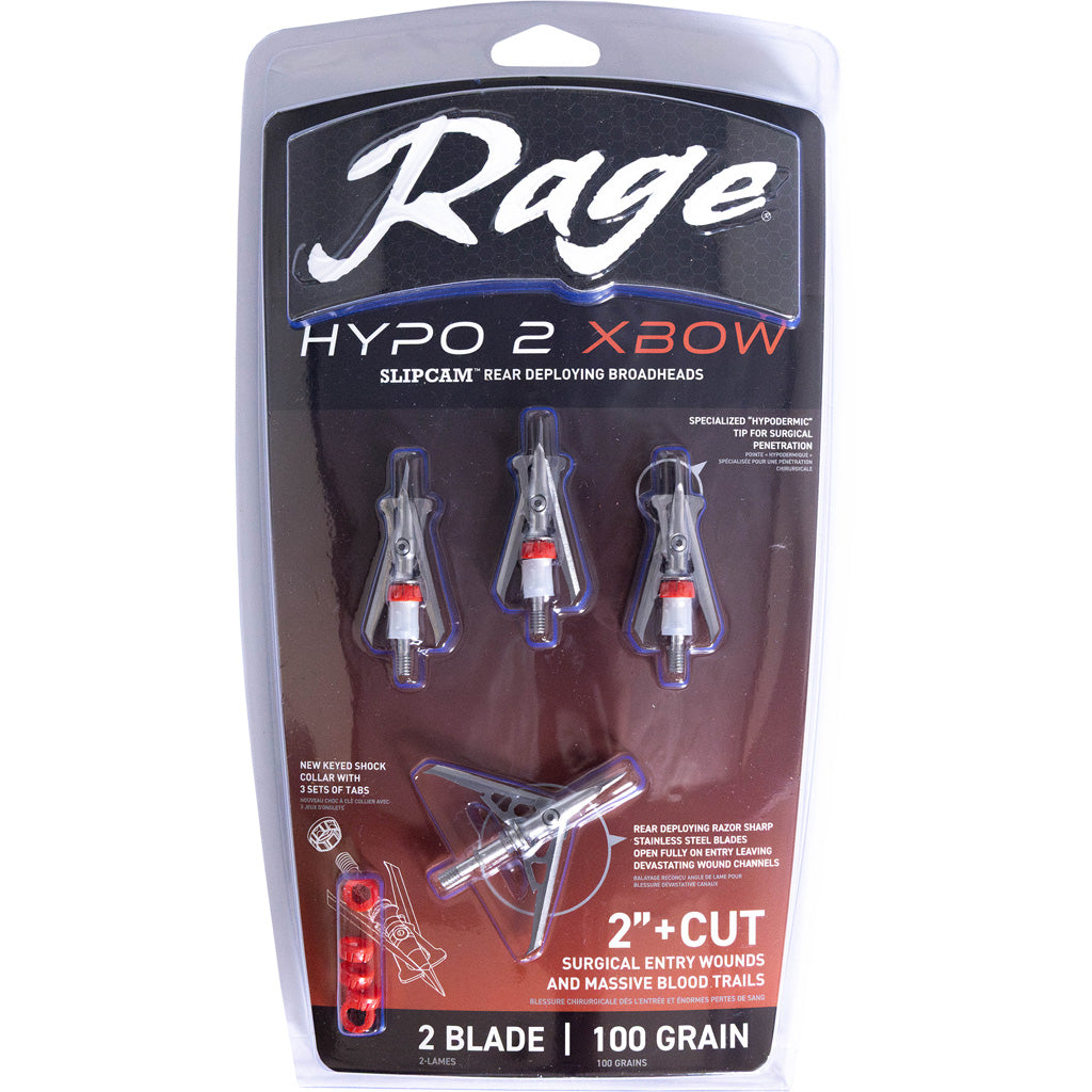 Rage Hypo 2 Crossbow Broadheads - Alternate View 1
