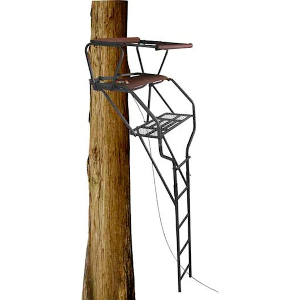 Trophy Treestands Maxgrip Double Ladderstand - Front View