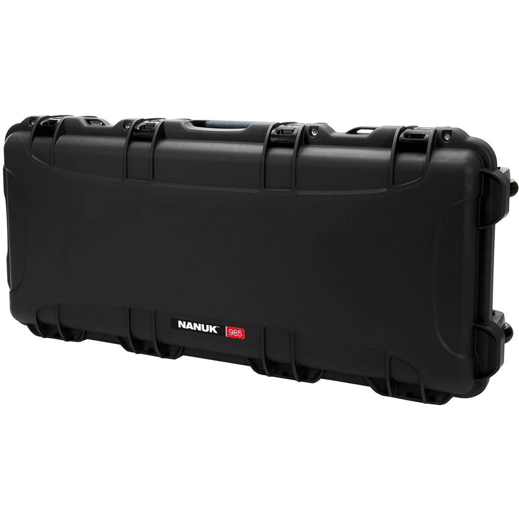 Nanuk Hard Cases Nanuk Long Gun Hard Case w/Foam in Black  36 in. Retractable Wheels and Handle - Front View