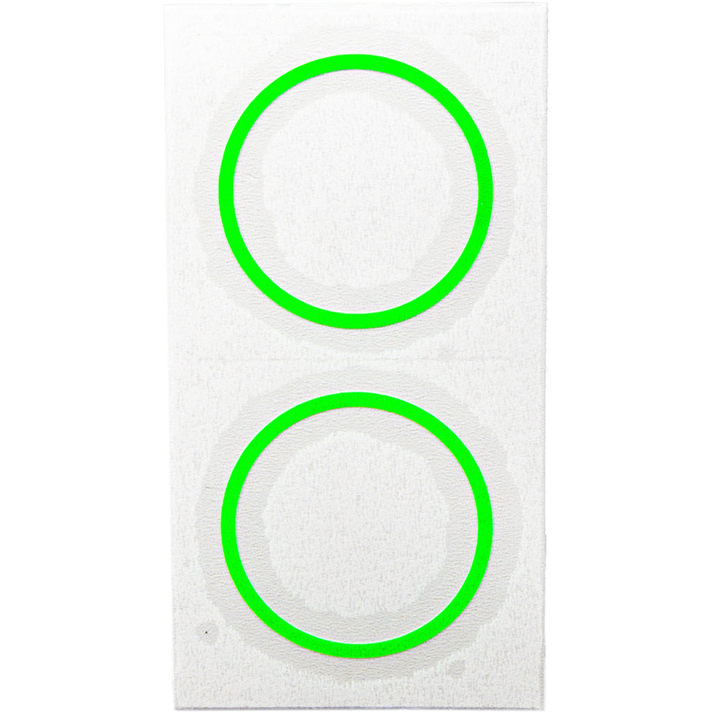 TRU Ball Axcel AVX-31 Scope Ring Mask Reticle in Green - Front View