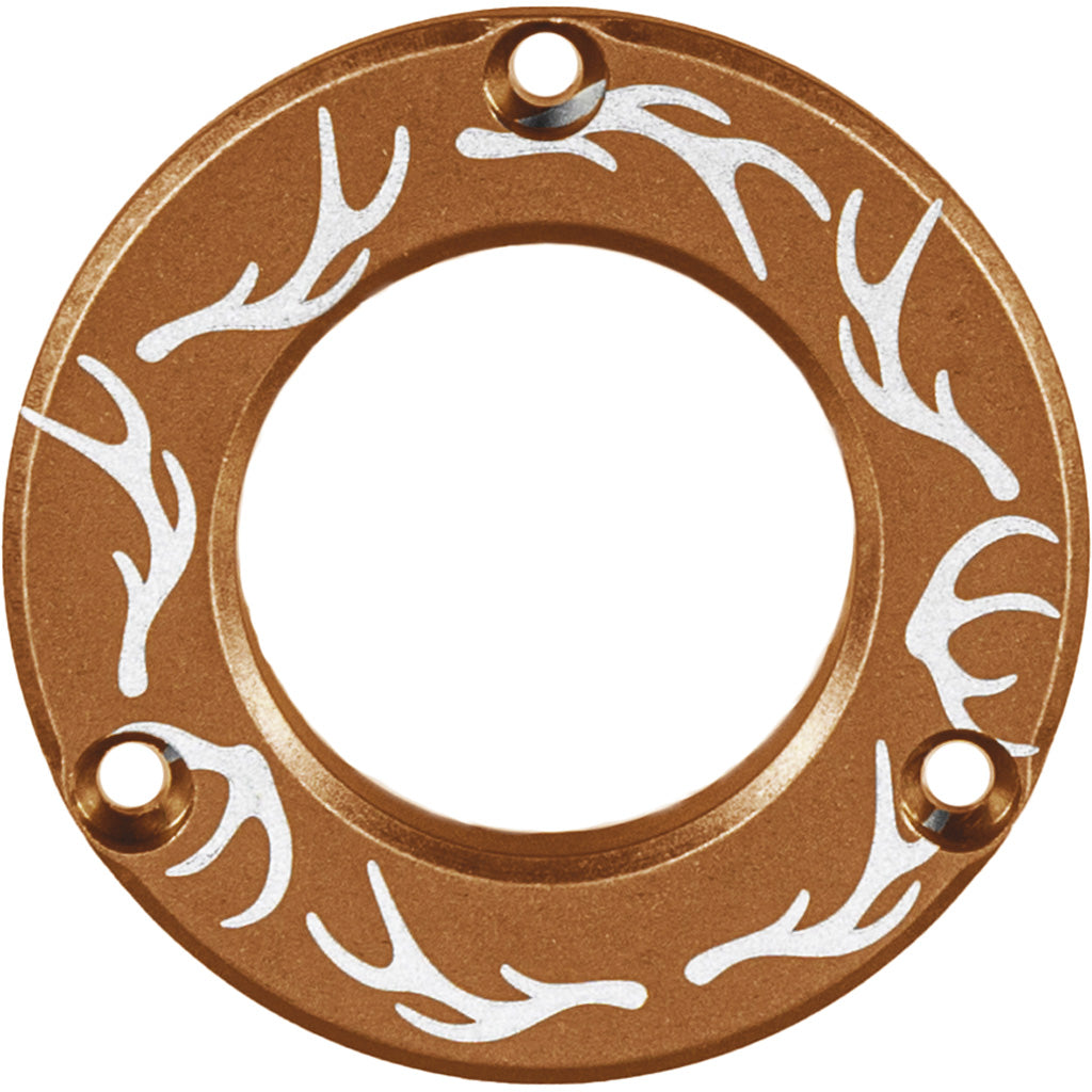 Axcel Driver Hubcap Coyote Tan w/Engraving - Front View