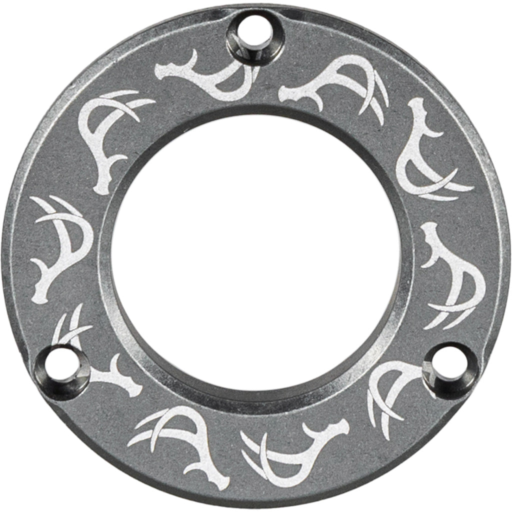 Axcel Driver Hubcap Stone Gray w/Engraving - Front View