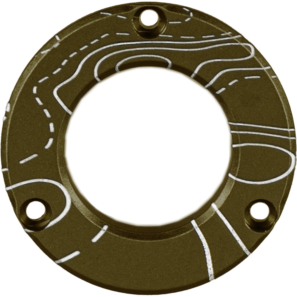 Axcel Driver Hubcap Tactical BH Green w/Engraving - Front View