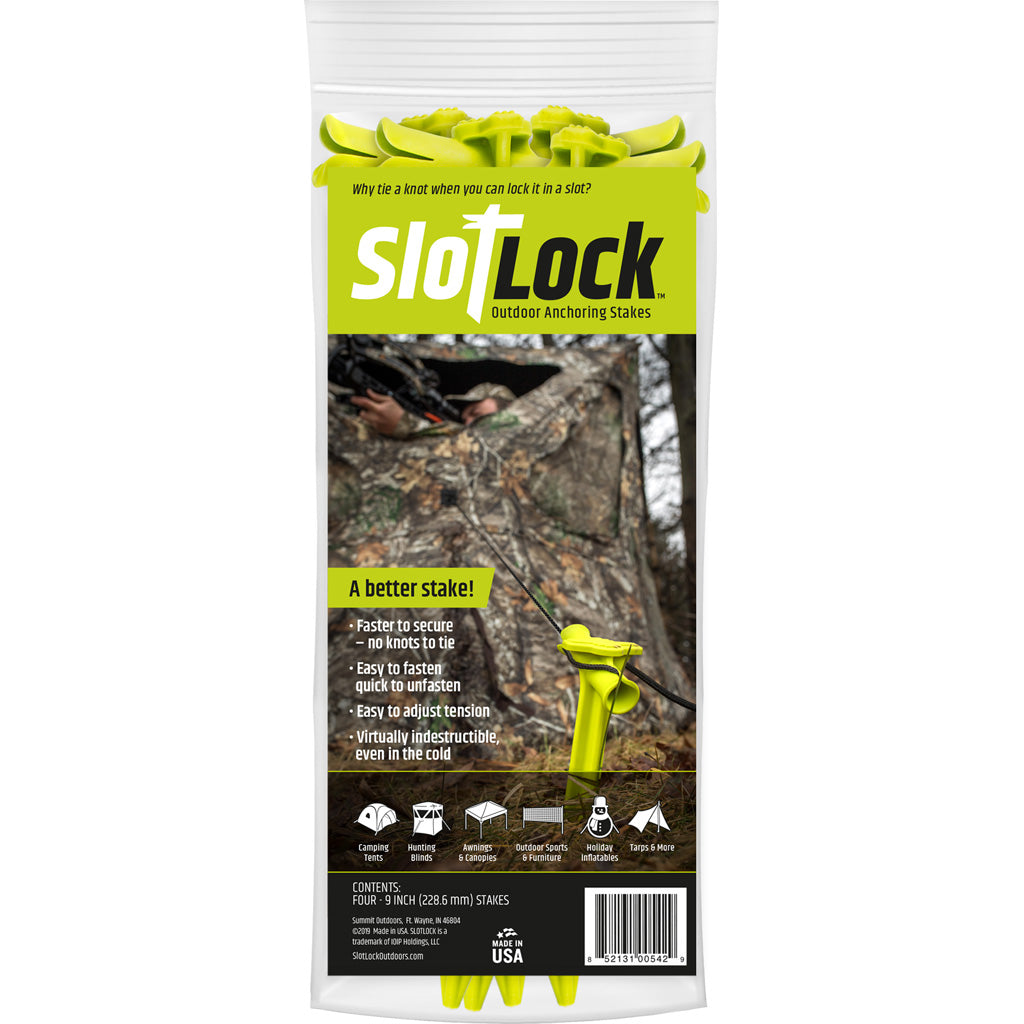 Summit SlotLock Blind/Tent Anchoring Stake in 4 Pk. 9 in. - Front View
