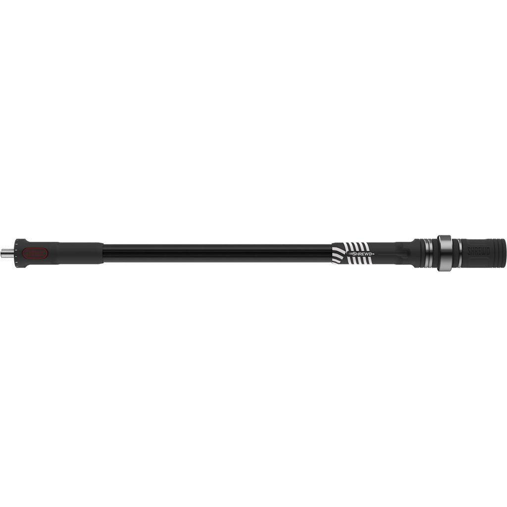 Shrewd Archery Shrewd INDX Series Stabilizer in Matte Black .625 OD 12 in. - Front View
