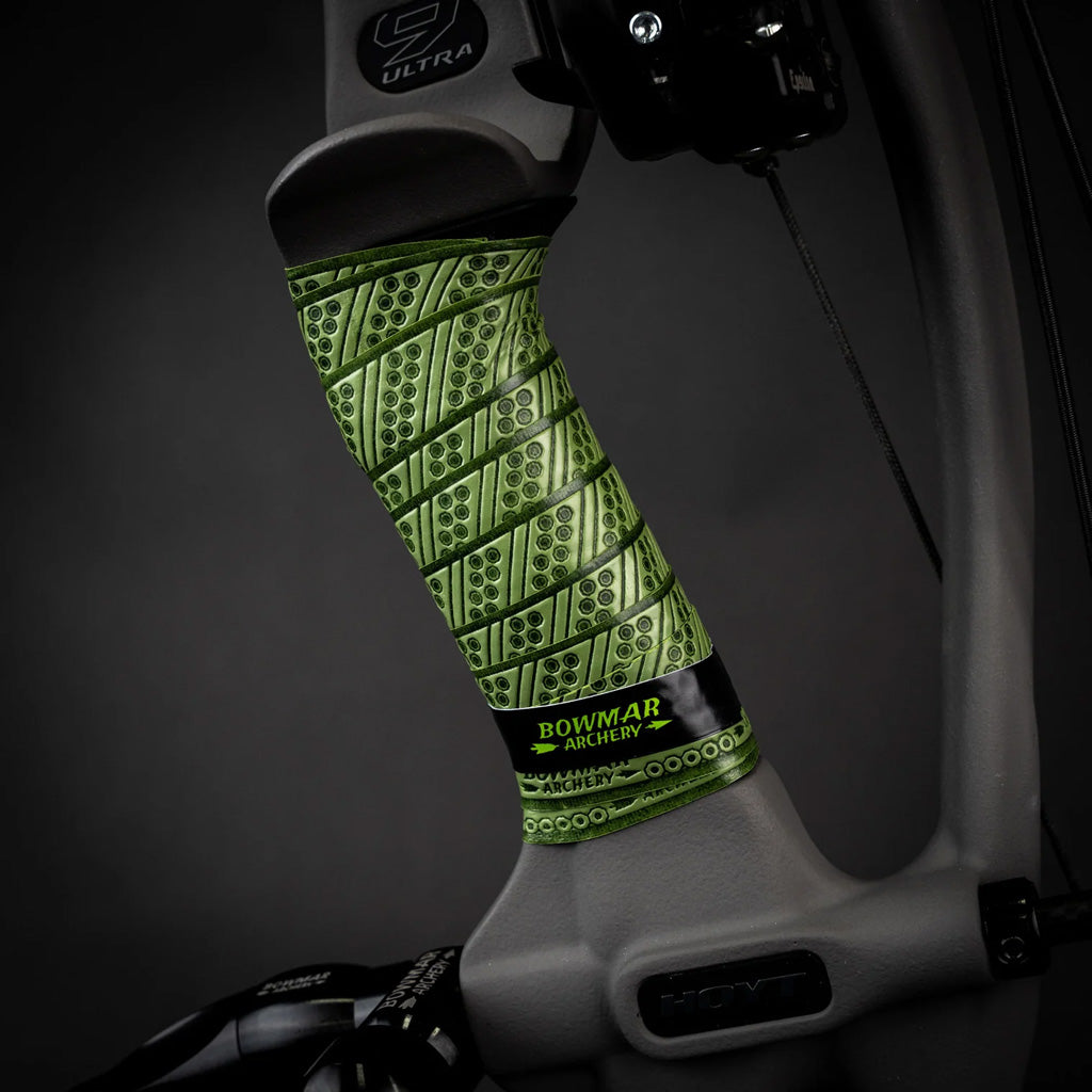 Bowmar Archery Bowmar V2 Grip Tape in Green - Front View