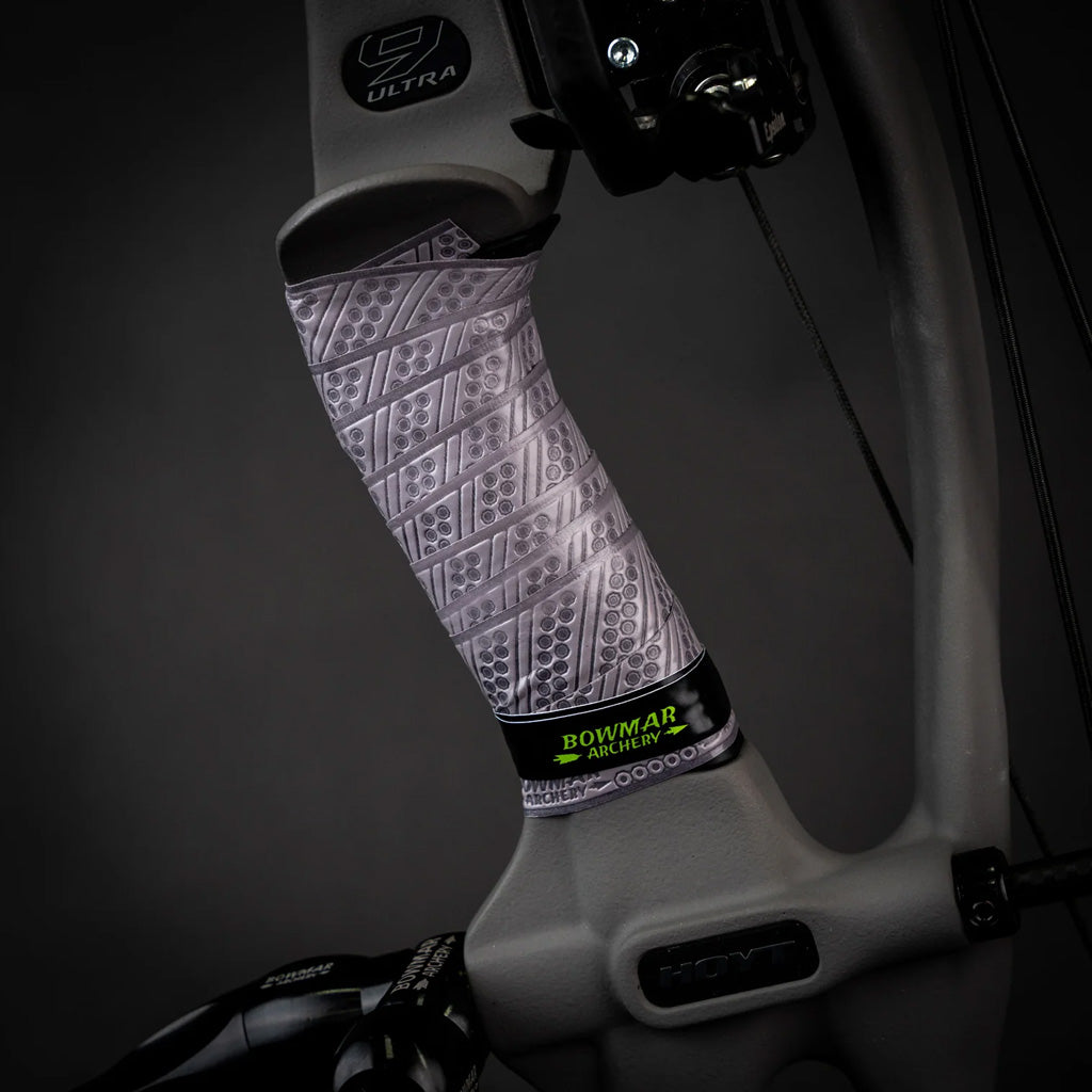 Bowmar Archery Bowmar V2 Grip Tape in Grey - Front View