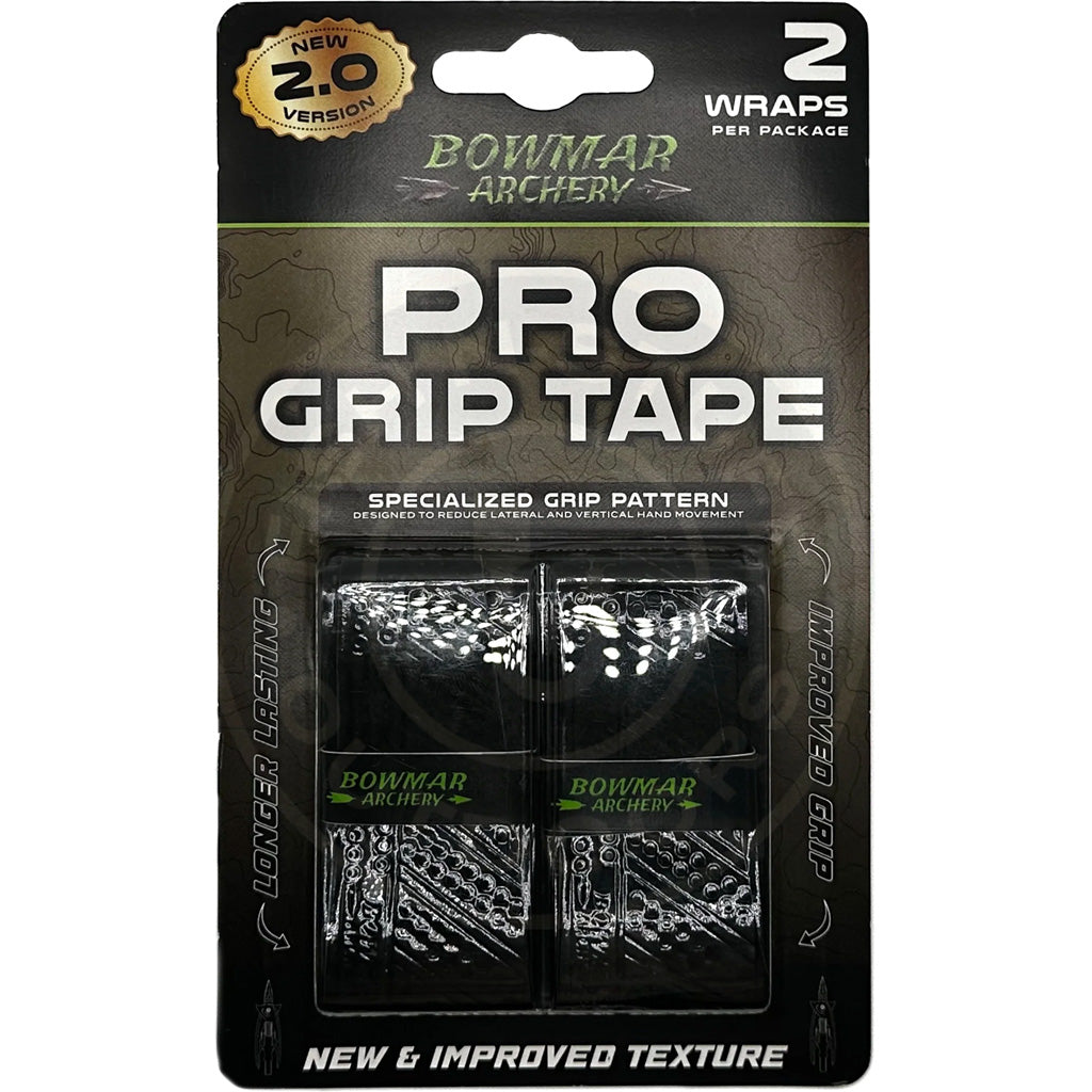 Bowmar Archery Bowmar V2 Grip Tape in Black - Front View