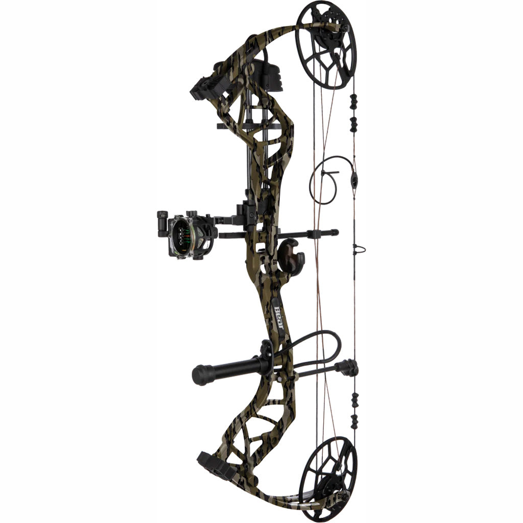 Bear Legit MAXX+ RTH Bow Package in Mossy Oak Bottomland 70 lbs. RH - Front View