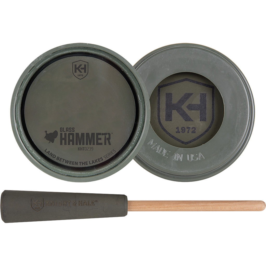 Knight and Hale Plastic Pot Turkey Call in Glass over Plastic - Front View
